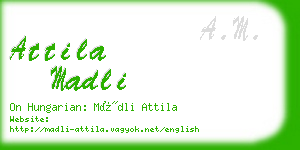 attila madli business card